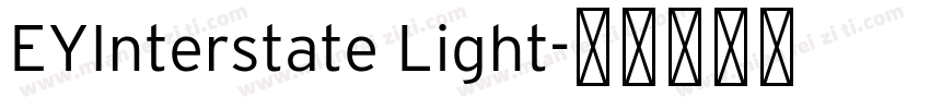 EYInterstate Light字体转换